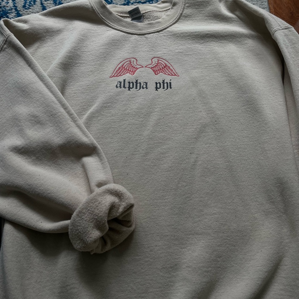 angel wings alpha phi sweatshirt